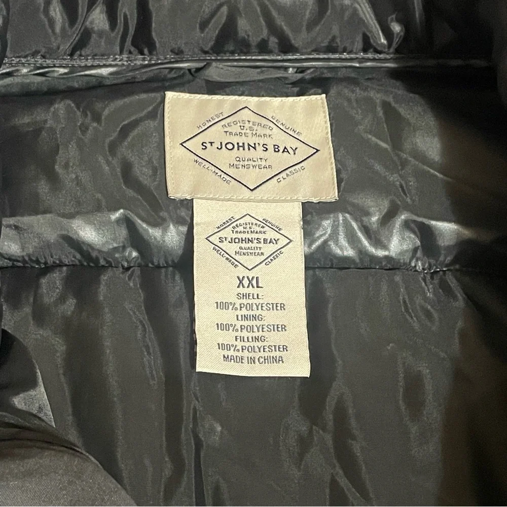 St. John's Bay Charcoal Puffer Vest XXL